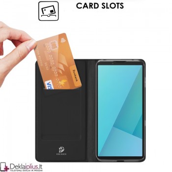 Dux Ducis Skin Pro dirbtinės odos dėklas - juodas (Sony Xperia 10 VII) Dux Ducis Skin Pro dirbtinės odos dėklas - juodas (Sony Xperia 10 VII)